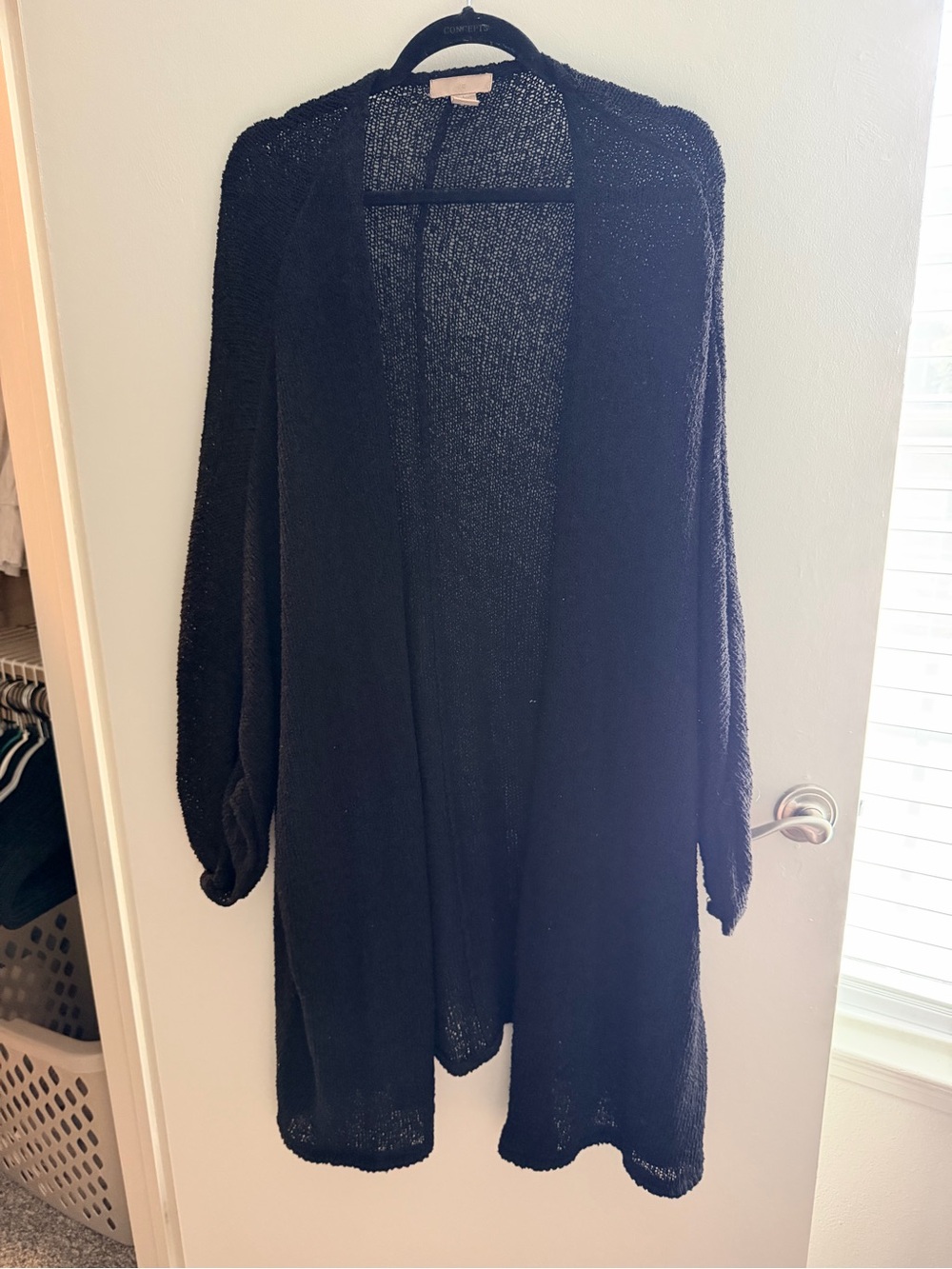 H&M Black Open-Front Women's Cardigan